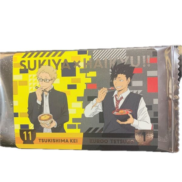 ハイキュー!!×すき家 月島蛍 黒尾鉄朗 オリジナルカード 新品