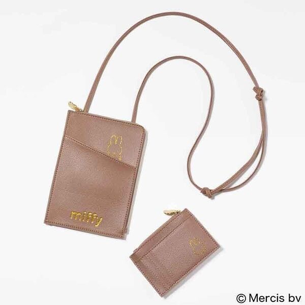 グローふろく♪ミッフィーレザー調multishoulderBAG&CardCASE