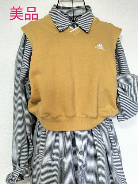 adidasクロップドリメイク ☆着丈44cm