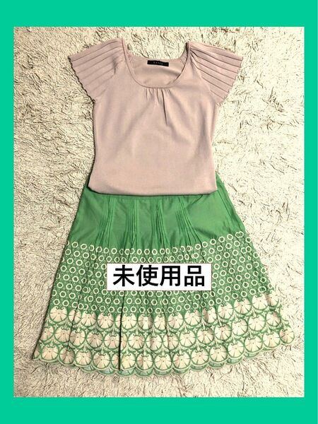 未使用 アヴィエンヌ 刺繍 フレアスカート ketty 半袖 トップス