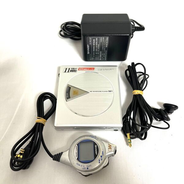 【美品】SHARP シャープ MD-ST521ポータブルMDプレーヤー