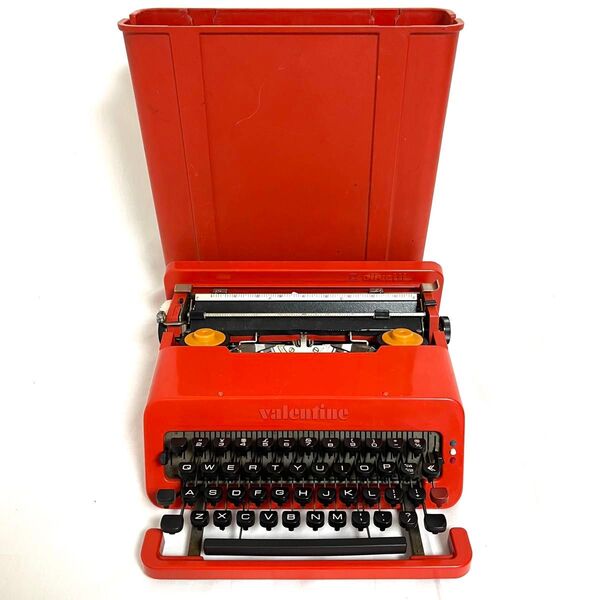 【送料込み】タイプライター olivetti valentine 赤いバケツ アンティーク オリベッティ バレンタイン
