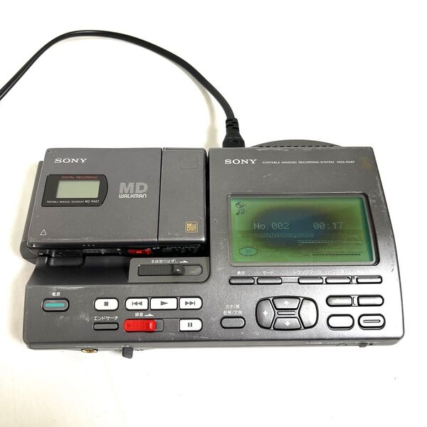 SONY ソニー WALKMAN MDウォークマン MZS-R4ST ポータブルMDレコーダー MZ-R4ST ステーション