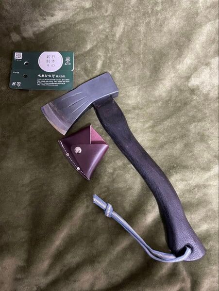 水野製作所 斧 割込地型 手斧 薪割り ブッシュクラフト キャンプ アウトドア ハンドアックス 伐採 林業