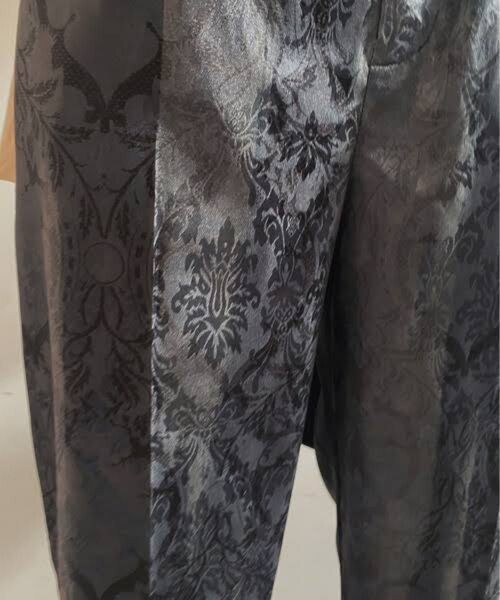 PATTERN ON PATTERN PANTS テーパードパンツ ストレートパンツ スラックス 総柄 ジャガード フルレングス