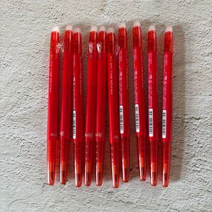 PILOT フリクションボールペン スリム 0.38mm 赤 10本 まとめ売り