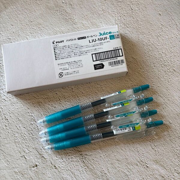 PILOT Juice ボールペン ターコイズグリーン 0.38mm 4本セット
