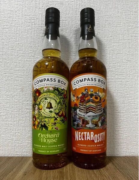コンパスボックス オーチャードハウス 700ml 1本・コンパスボックス ネクタロシティ 700ml 1本