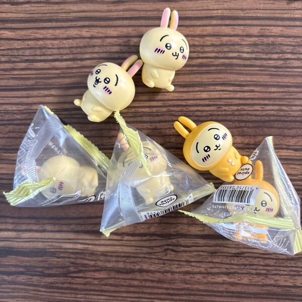 ちいかわインテリアミニフィギュア2 うさぎ 3種コンプリート パジャマパーティー プルャ ヤハッ