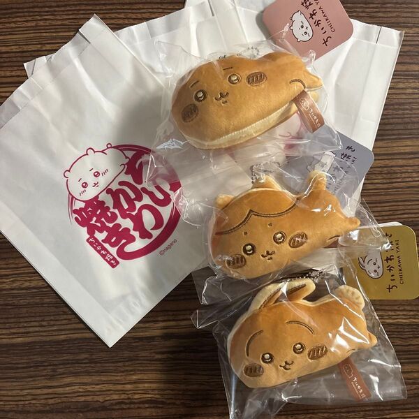 ちいかわ焼き マスコット 3個セット 10%オフクーポン利用可能 ちいかわ ハチワレ うさぎ
