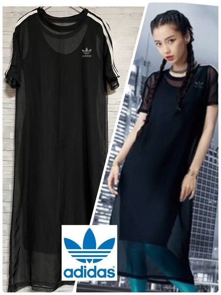 adidas アディダス オリジナルス シースルー レア ワンピース