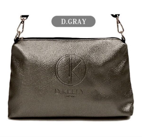 新品 ディーケリー D.KELLY ショルダーバッグ ハンドバッグ プレゼント 誕生日 お祝い【ダークグレイ】定価¥3190