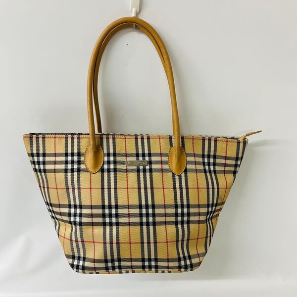 BURBERRY バーバリー ノバチェック トートバッグ ハンドバッグ キャンバス