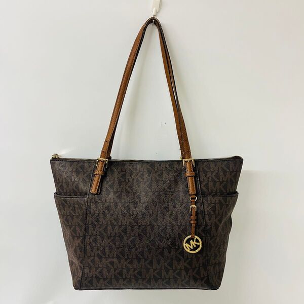 MICHAEL KORS マイケルコース トートバッグ 肩掛け PVC ブラウン系