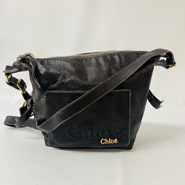 Chloe クロエ エクリプス ショルダーバッグ レザー ブラウン
