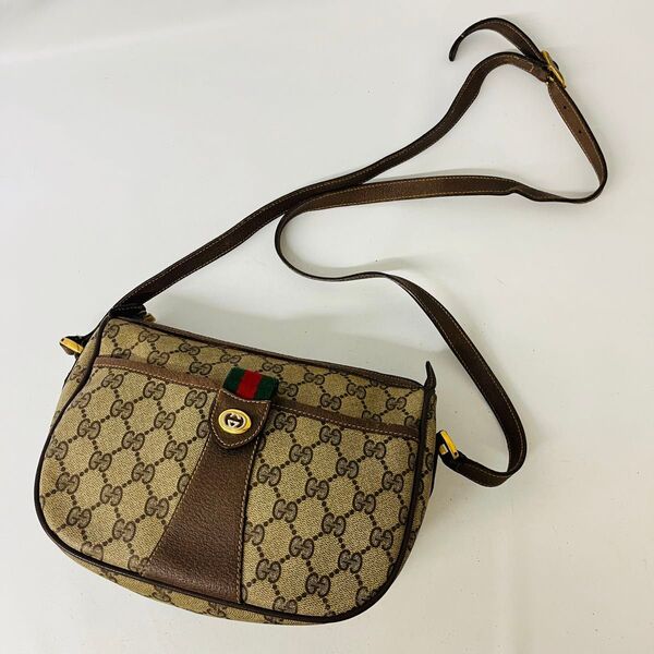 GUCCI オールドグッチ シェリーライン ショルダーバッグ GG柄