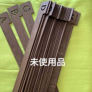 未使用品 木製 仕切り ディバイダー オーガナイザー インデックス ディスプレー用品