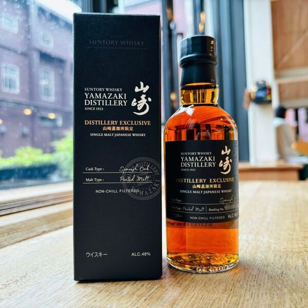 サントリー SUNTORY 山崎蒸溜所限定 シングルモルト ウイスキー スパニッシュオーク 180ml 未開栓 箱付 新品 1本