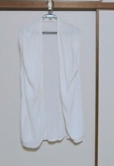 DRESSTERIOR ノースリーブロングカーディガン 白 M