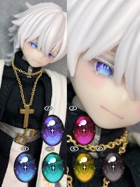 【シチリア用】6mm レジンアイ パール紙使用【ステラアイ】