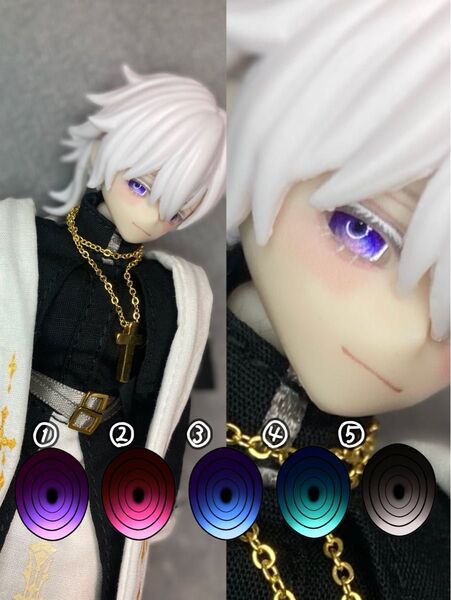【シチリア用】6mm レジンアイ パール紙使用【病みぐるアイ】