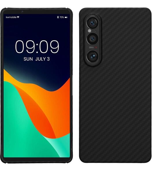 kalibri Sony Xperia 1 VI対応 ケース 頑丈 超薄 スマホケース 保護 黒色マット