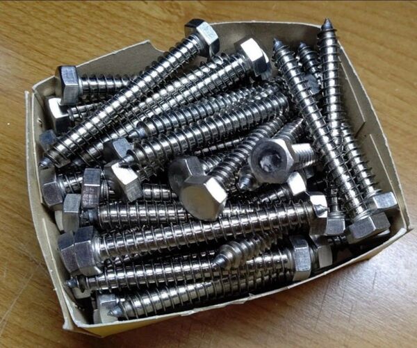 ステンレス 6角コーチボルト 木工用 M8×70mm【50本】余剰品
