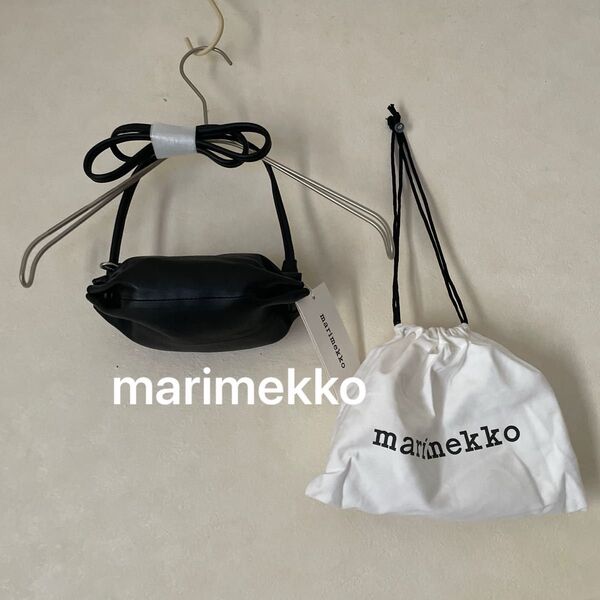 未使用marimekko Minikarlaブラックマリメッコショルダーバッグ カルラ