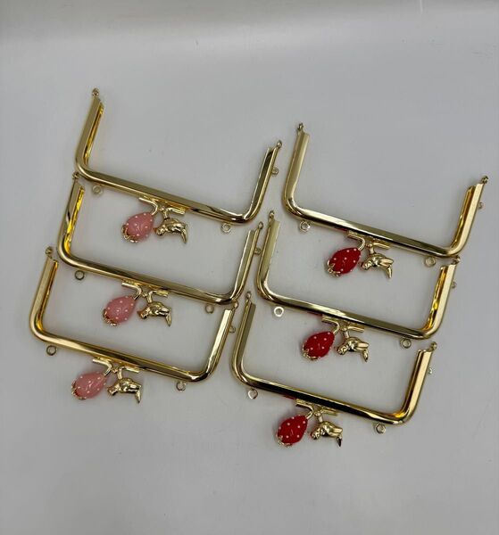 がま口 金具 13cm*6cm ゴールド 6点 セット
