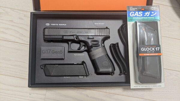 【新品未使用】2ndロット 5月再販分 東京マルイ G17Gen5 MOS ガスブローバック ガスガン スペアマガジン1本セット