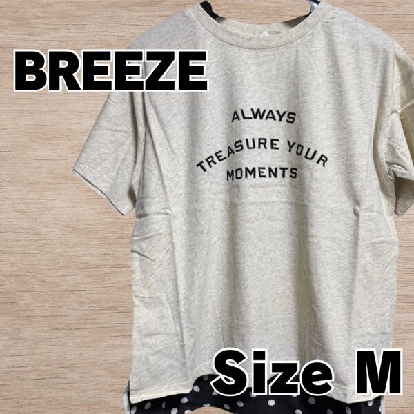 新品未使用 BREEZE プリント Tシャツ 半袖 Mサイズ ゆったり 半袖Tシャツ クルーネック