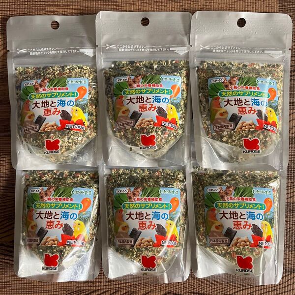 黒瀬ペットフード 自然派宣言 大地と海の恵み 30g 6袋セット