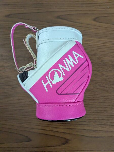 HONMA キャディーバッグ型 ミニチュア ペン立て イ・ボミサイン入り ピンク 箱なし