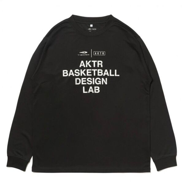 ■新品 TIGORA × AKTR Tシャツ 黒XL 長袖 ドライ バスケットボール アクター■