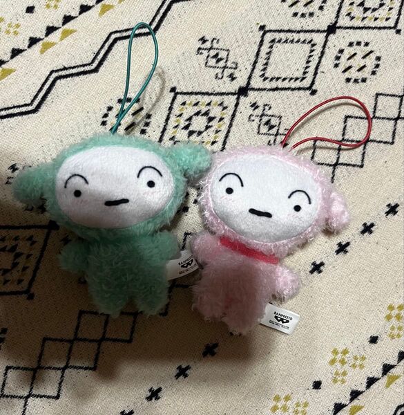 新品 クレヨンしんちゃん 推し色シロマスコット 〜もこもこだゾ〜 2点 シロ ぬいぐるみ