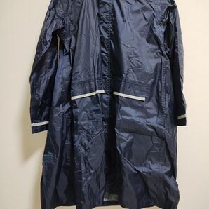 レインコート ネイビー 反射板付き150cm
