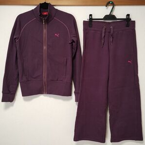 プーマ PUMA スウェット上下 フルジップ&ワイドパンツ ヨガ・ジムなど