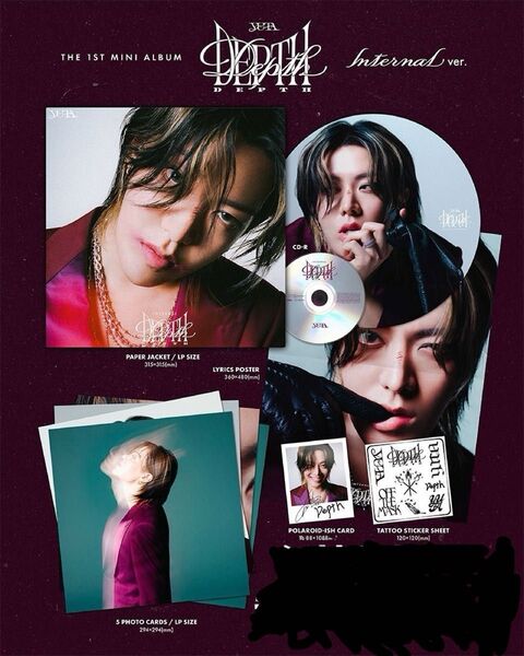 ユウタ Internal Ver. LPサイズ) 中本悠太 YUTA (NCT) CD/Depth 特典トレカ付