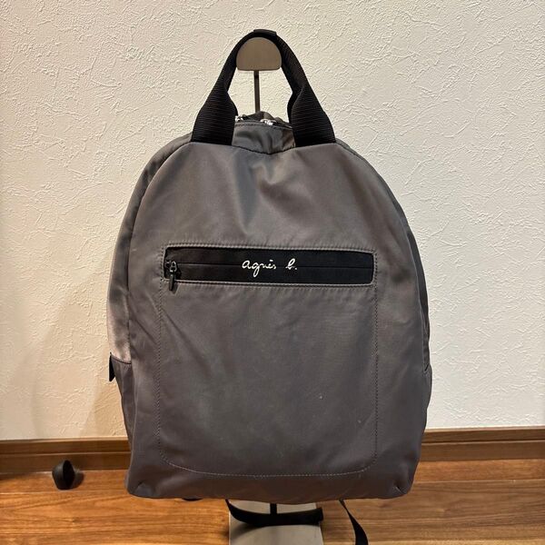 良品 agnes b.アニエスベー 大容量リュック マザーズリュック A4 軽量
