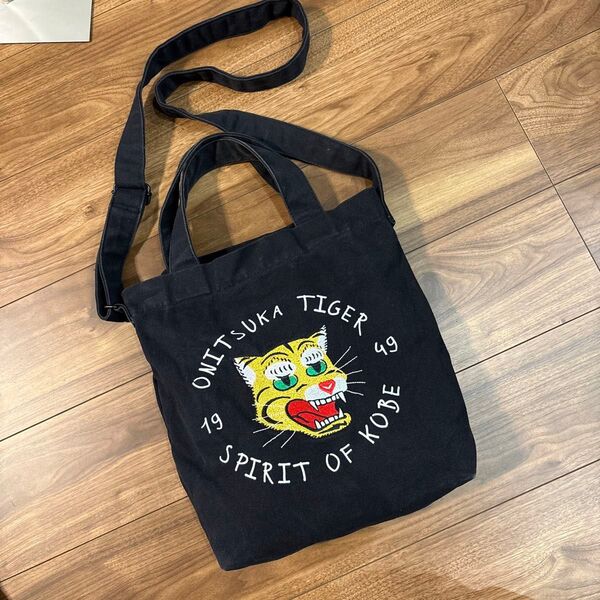 【クリーニング済☆】ONITSUKA TIGER オニツカタイガー トートバッグ