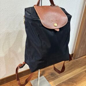 【極美品】LONGCHAMP ロンシャン ナイロン×レザー リュックバックパック