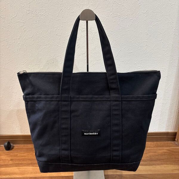 【美品】マリメッコ トートバッグ キャンパス marimekko A4◎