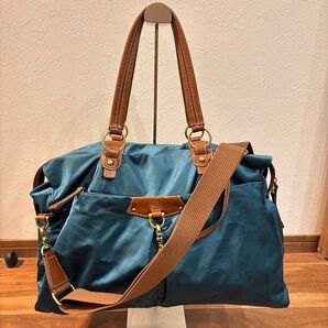 【美品】TOPKAPI トプカピ ナイロン×レザー 2way ボストンバッグ