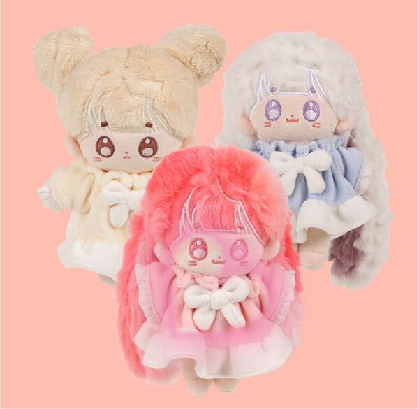 無属性 ぬいぐるみ ぬい服 10cm ピンク