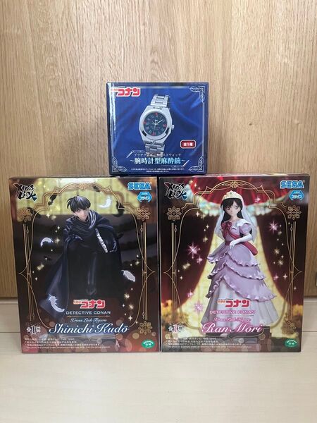 名探偵コナン 工藤新一 毛利蘭 フィギュア 2種4体セット XrossLinkフィギュア 腕時計型麻酔銃