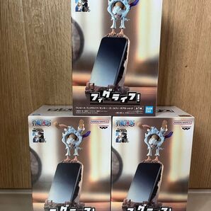 ワンピース フィグライフ! ルフィ-ギア5-ニカ フィギュア スマホスタンド 3点
