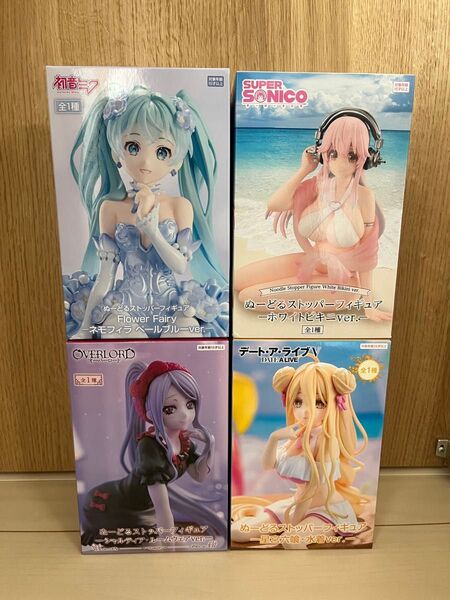 ぬーどるストッパーフィギュア まとめ売り 4点 初音ミク すーぱーそに子