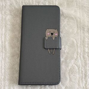 エクスペリア 1 IV ケース 手帳型 6.5インチ カードスタンド機能 薄型 防水 ノート型 男女兼用 (グレー)