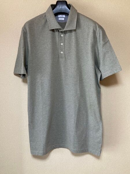 【美品】ブルネロクチネリ コットンポロシャツ XL グレー系