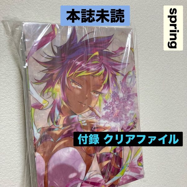 未読 ジャンプSQ rise spring ジャンプスクエア ライズ D.Gray-man Dグレ 雑誌 付録 クリアファイル